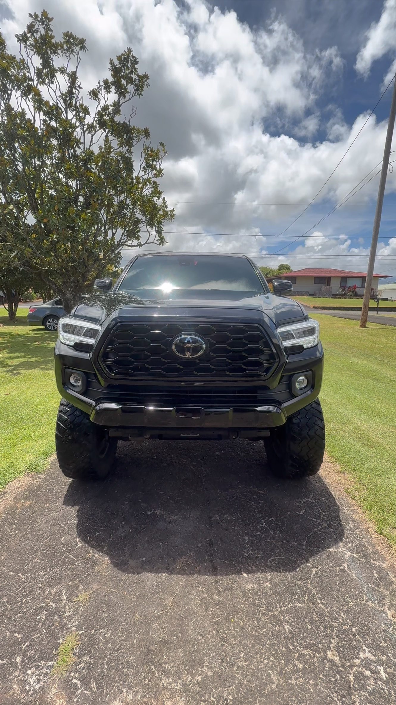 Lifted Toyota Tacoma, freshly detailed